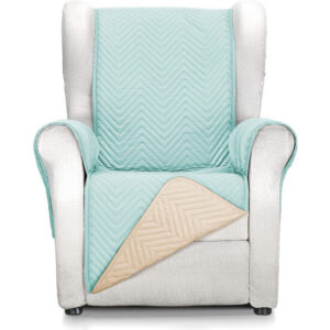 CUBRE SOFÁ MILANO 1 PLAZA AGUAMARINA/BEIGE