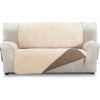 CUBRE SOFÁ MILANO 2 PLAZAS BEIGE/MARRÓN