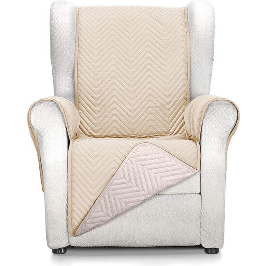 CUBRE SOFÁ MILANO 1 PLAZA BEIGE/LINO