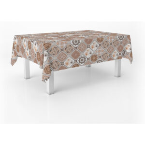 MANTEL HULE JUCAR MARRÓN 100X140 CM