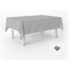 MANTEL TEFLONADO CONFECCIONADO VICHY GRIS CLARO 200X140 CM