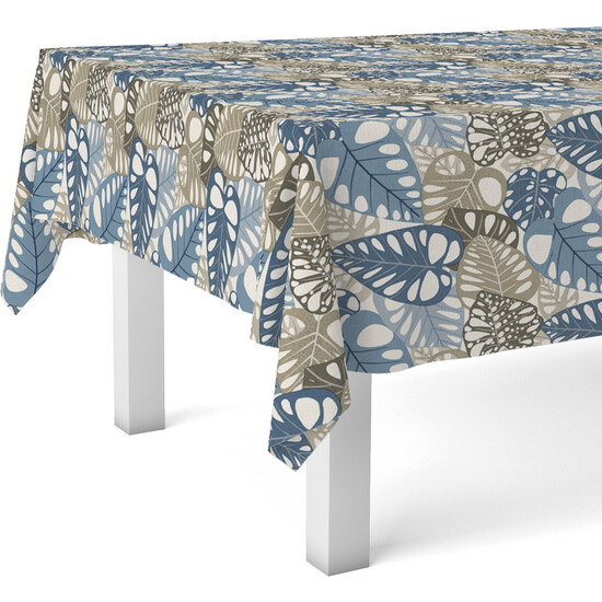 MANTEL HULE FILO AZUL 250X140 CM - Imagen 2