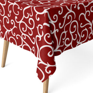 MANTEL RESINADO LOIRET BURDEOS 250X140 CM