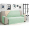 CUBRE SOFÁ DIAMOND 4 PLAZAS BEIGE/AGUAMARINA