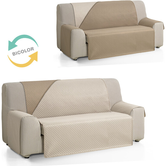 CUBRE SOFÁ DIAMOND 3 PLAZAS XL GRIS/NEGRO - Imagen 2