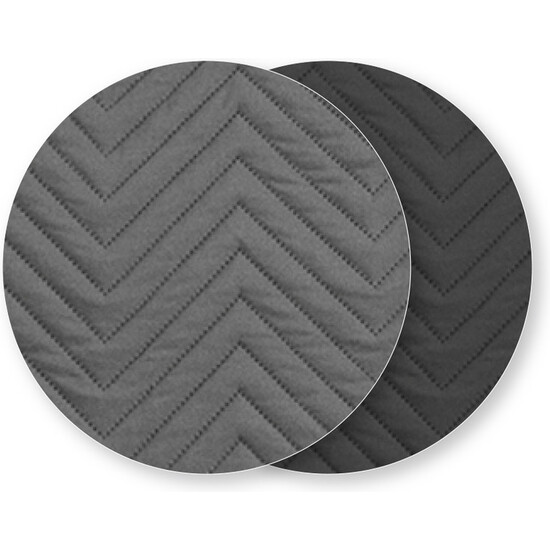 CUBRE SOFÁ DIAMOND 4 PLAZAS ANTRACITA/NEGRO - Imagen 3