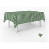 MANTEL TEFLONADO CONFECCIONADO VICHY VERDE BOTELLA 200X140 CM