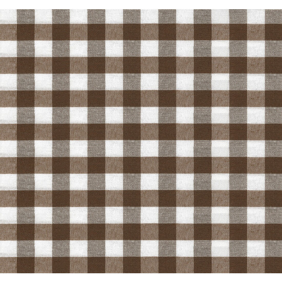 MANTEL TEFLONADO CONFECCIONADO VICHY MARRÓN 180X140 CM - Imagen 3