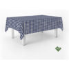MANTEL TEFLONADO CONFECCIONADO VICHY MARINO 200X140 CM