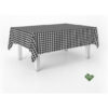 MANTEL TEFLONADO CONFECCIONADO VICHY NEGRO 100X140 CM