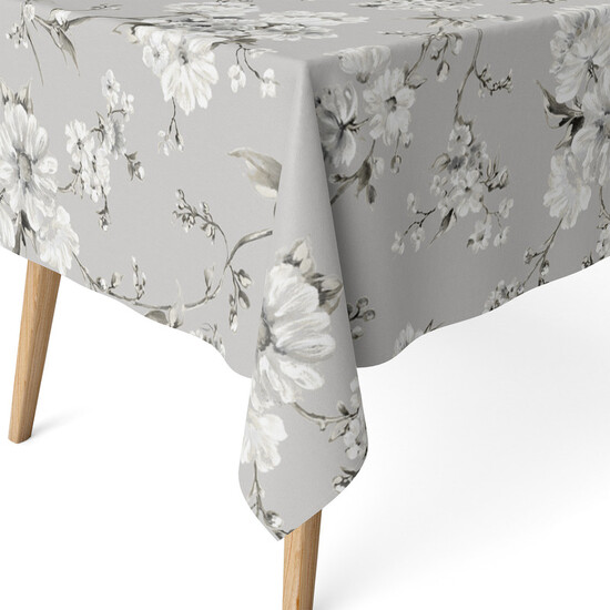 MANTEL RESINADO DANIELA GRIS 220X140 CM