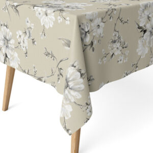 MANTEL RESINADO DANIELA BEIGE 140X140 CM