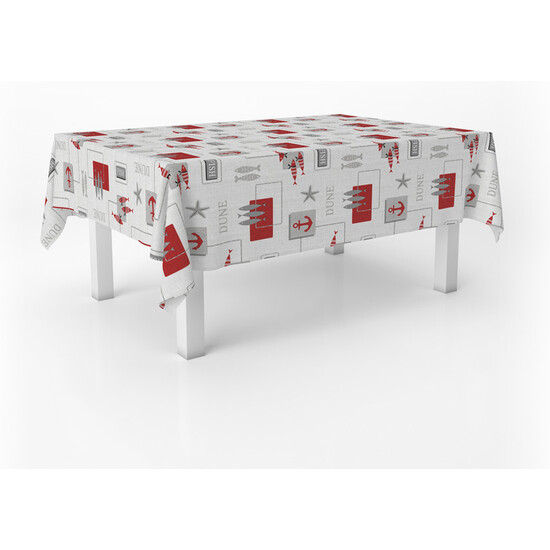 MANTEL HULE SEA ROJO 250X140 CM