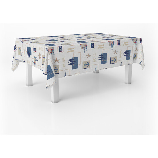 MANTEL HULE SEA AZUL 240X140 CM