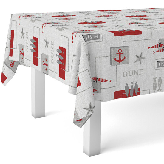 MANTEL HULE SEA ROJO 180X140 CM - Imagen 2