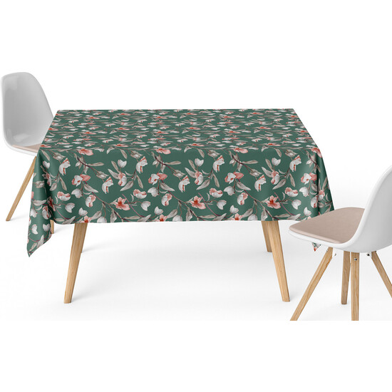 MANTEL RESINADO OLGA VERDE 180X140 CM - Imagen 2