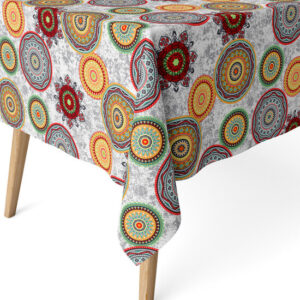 MANTEL RESINADO MIKONOS VERDE 250X140 CM