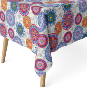 MANTEL RESINADO MIKONOS LILA 240X140 CM