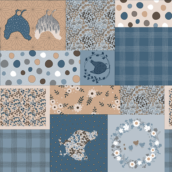 MANTEL HULE PATCH AZUL 140 REDONDO - Imagen 3