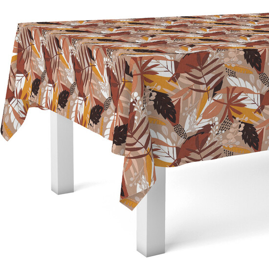 MANTEL HULE NAVIA MARRÓN 200X140 CM - Imagen 2