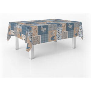 MANTEL HULE PATCH AZUL 260X140 CM