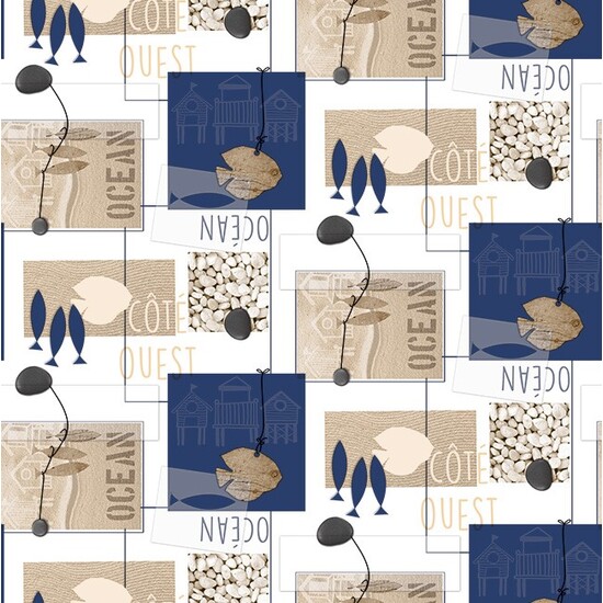 MANTEL HULE OCEAN 140X140 ÚNICO - Imagen 3