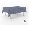 MANTEL TEFLONADO CONFECCIONADO PETIT VICHY MARINO 250X140 CM