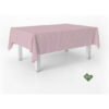 MANTEL TEFLONADO CONFECCIONADO PETIT VICHY ROSA 300X140 CM