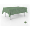 MANTEL TEFLONADO CONFECCIONADO PETIT VICHY VERDE BOTELLA 240X140 CM