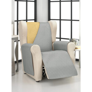 CUBRE SOFÁ DIAMOND 1 PLAZA MOSTAZA/PERLA