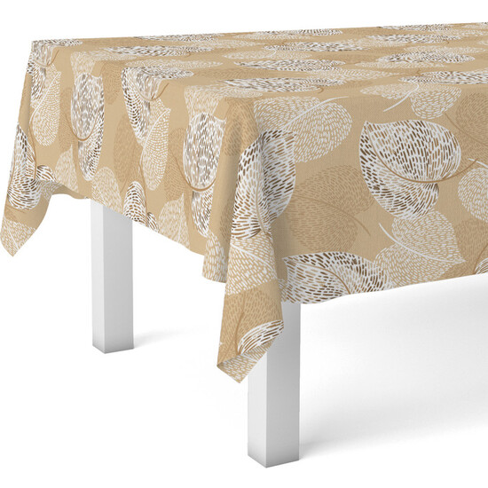 MANTEL HULE SIL BEIGE 300X140 CM - Imagen 2