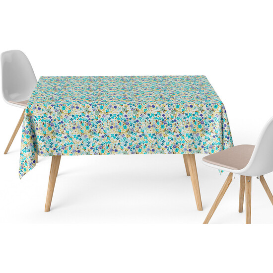 MANTEL RESINADO OLENA AZUL 180X140 CM - Imagen 2