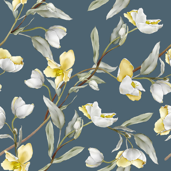 MANTEL RESINADO OLGA AZUL 300X140 CM - Imagen 3