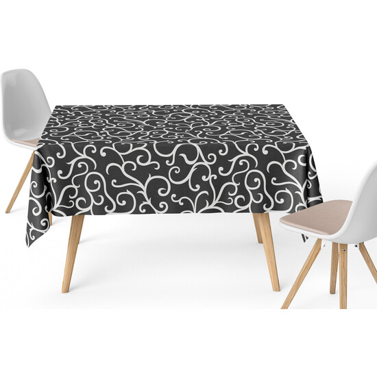 MANTEL RESINADO LOIRET NEGRO 200X140 CM - Imagen 2