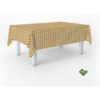 MANTEL TEFLONADO CONFECCIONADO VICHY ORO 180X140 CM