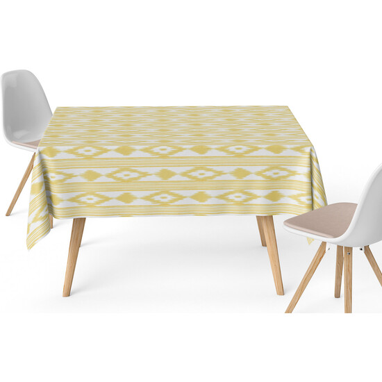MANTEL RESINADO ISLAS AMARILLO 200X140 CM - Imagen 2