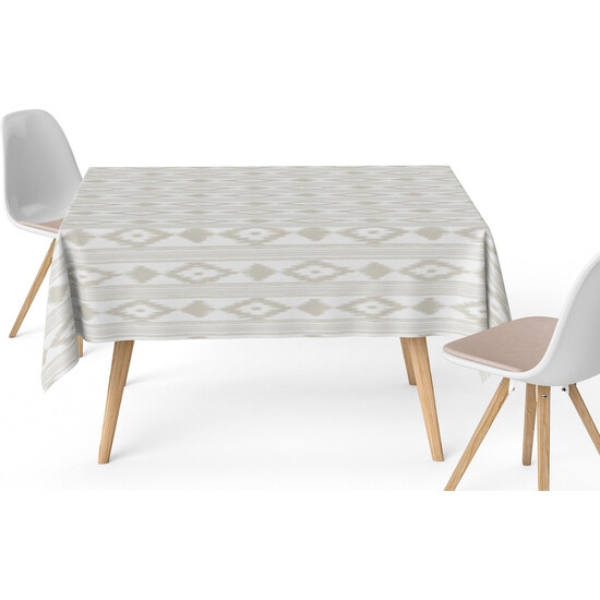MANTEL RESINADO ISLAS BEIGE 300X140 CM - Imagen 2