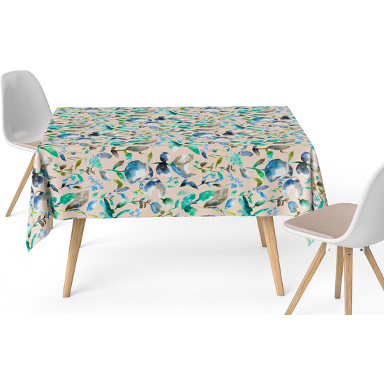 MANTEL RESINADO ACUARELA AZUL 100X140 CM - Imagen 2