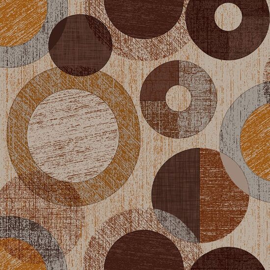 MANTEL HULE TAMBRE MARRÓN 200X140 CM - Imagen 3