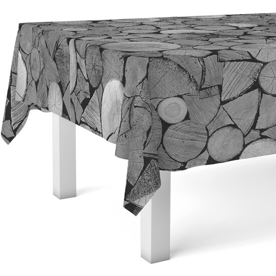 MANTEL HULE TRUNKS GRIS 100X140 CM - Imagen 2