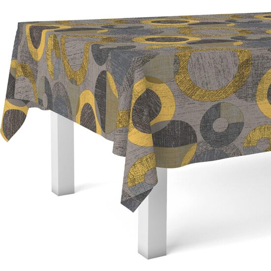 MANTEL HULE TAMBRE AMARILLO 220X140 CM - Imagen 2