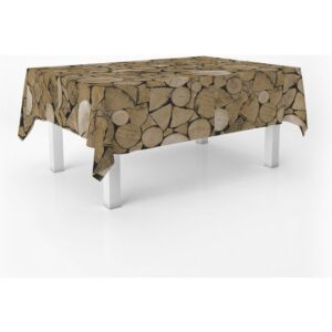 MANTEL HULE TRUNKS MARRÓN 180X140 CM