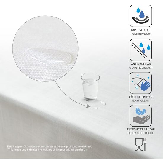 MANTEL HULE TRUNKS MARRÓN 200X140 CM - Imagen 5