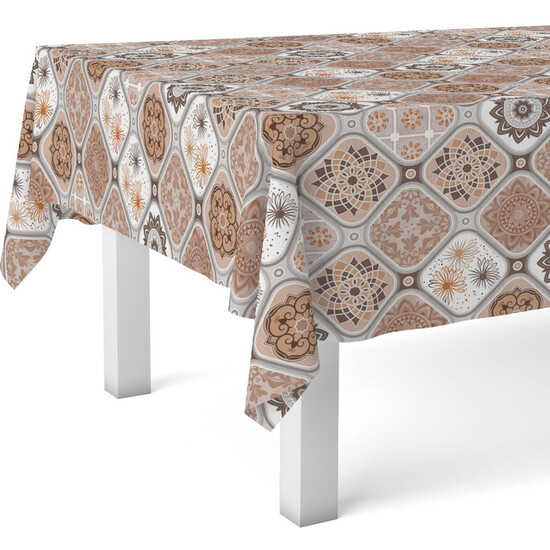 MANTEL HULE JUCAR MARRÓN 260X140 CM - Imagen 2