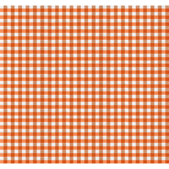 MANTEL TEFLONADO CONFECCIONADO PETIT VICHY NARANJA 140 REDONDO - Imagen 3