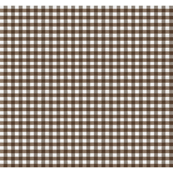 MANTEL TEFLONADO CONFECCIONADO PETIT VICHY MARRÓN 240X140 CM - Imagen 3