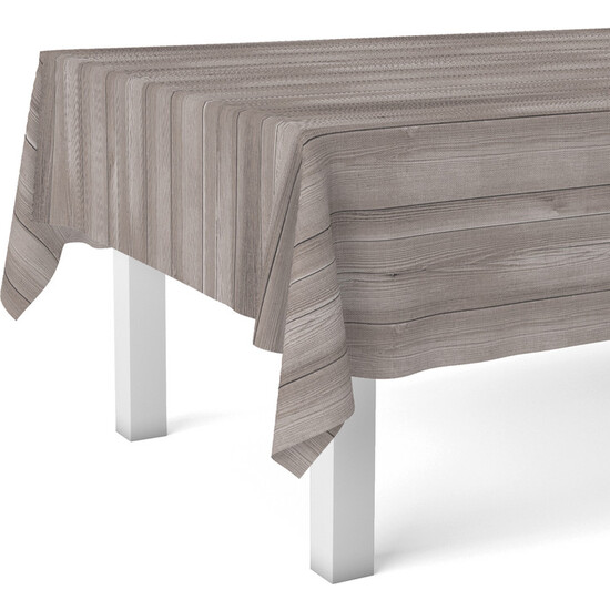 MANTEL HULE WOOD MARRÓN 250X140 CM - Imagen 2