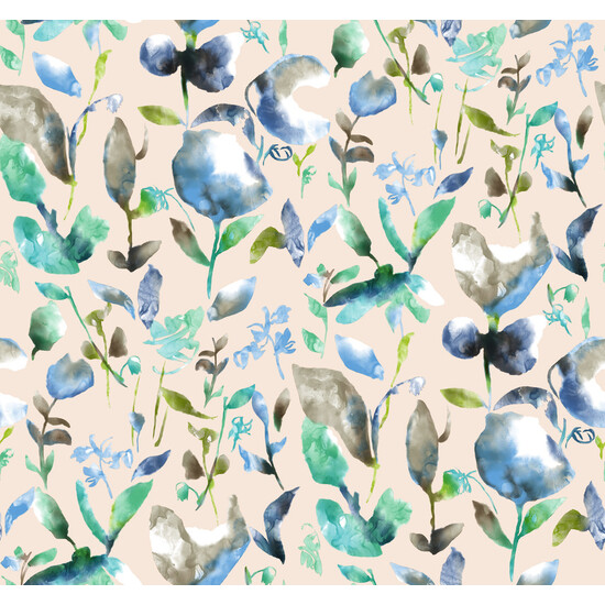 MANTEL RESINADO ACUARELA AZUL 250X140 CM - Imagen 3