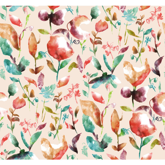 MANTEL RESINADO ACUARELA ROJO 140X140 CM - Imagen 3