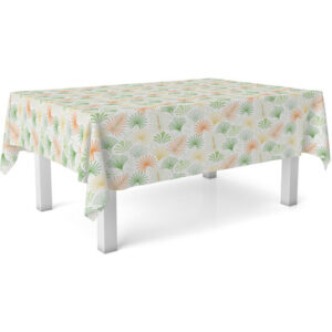 MANTEL HULE PALMITO VERDE 220X140 CM